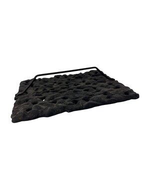 Vintage Cast Iron Lava Rock Grill Plate Grates with Handle Jen Air